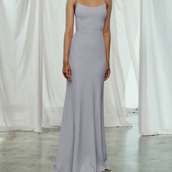 Amsale Taryn Gown in Vintage Ice - Picture 1 of 11